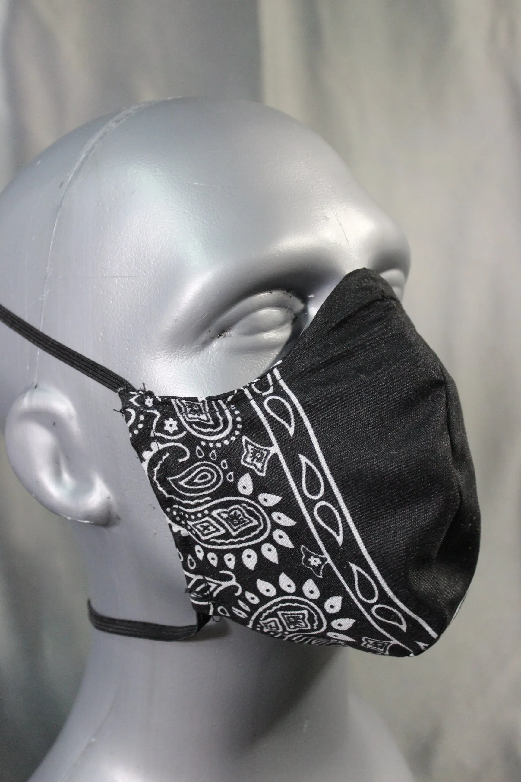 100% Cotton Bandana Facemask with Filter Pouch