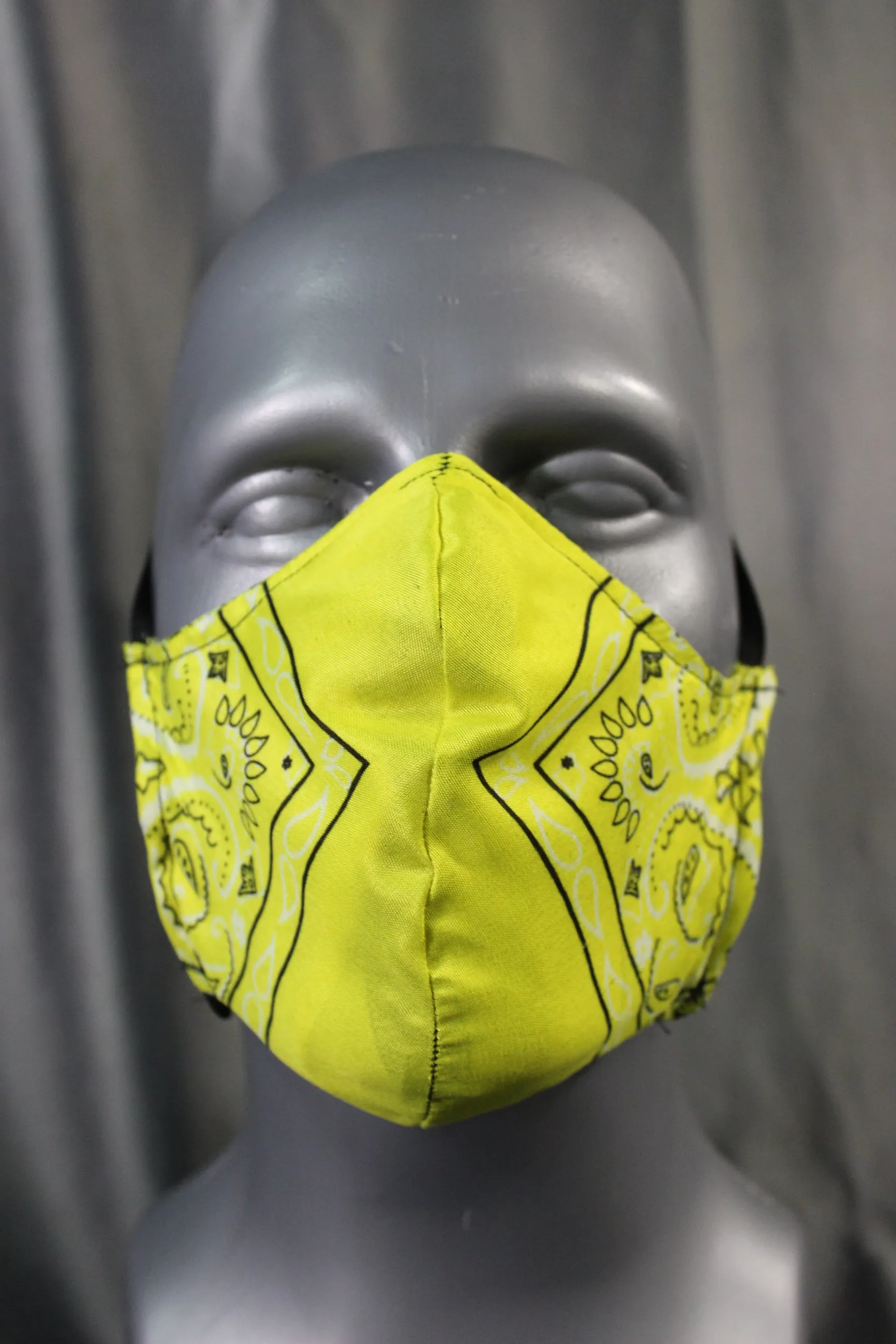 100% Cotton Bandana Facemask with Filter Pouch