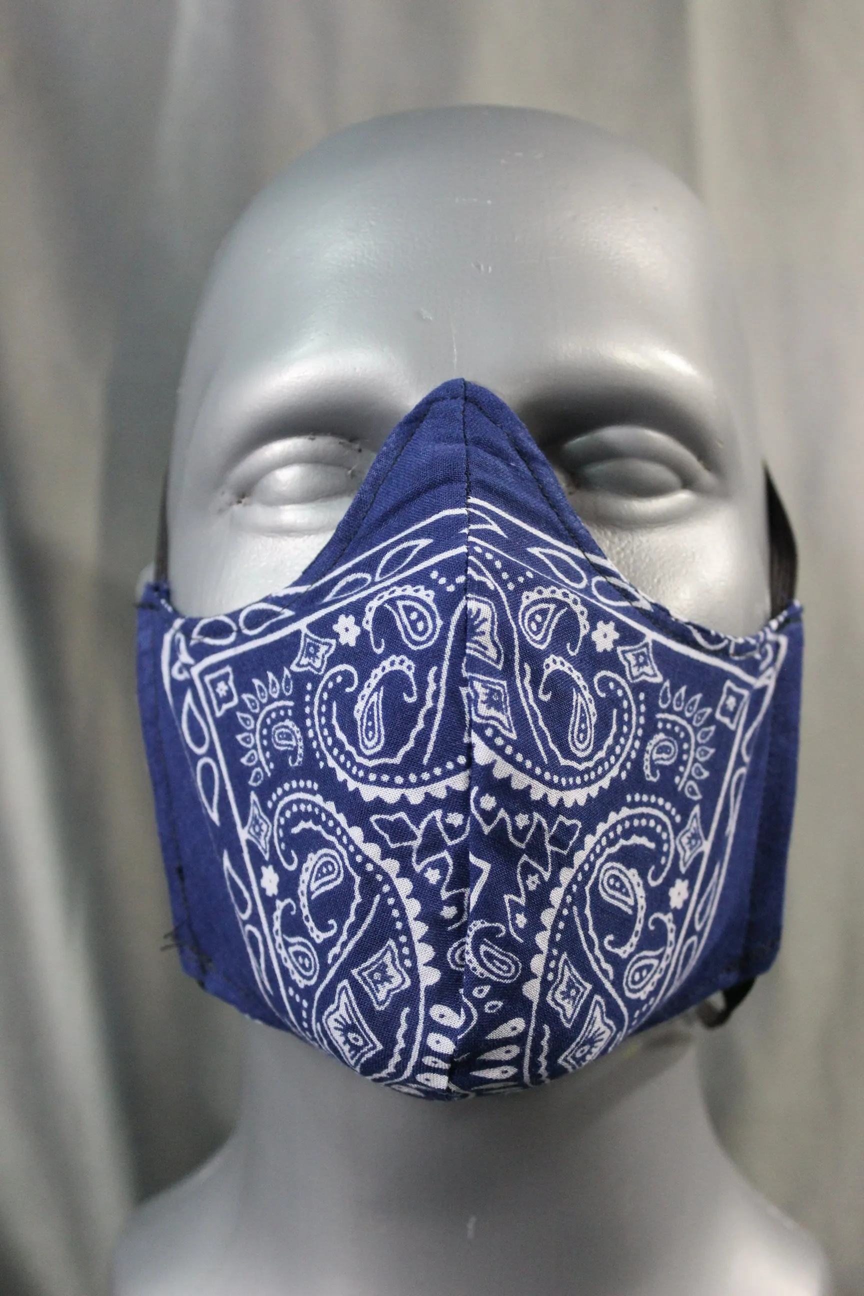 100% Cotton Bandana Facemask with Filter Pouch