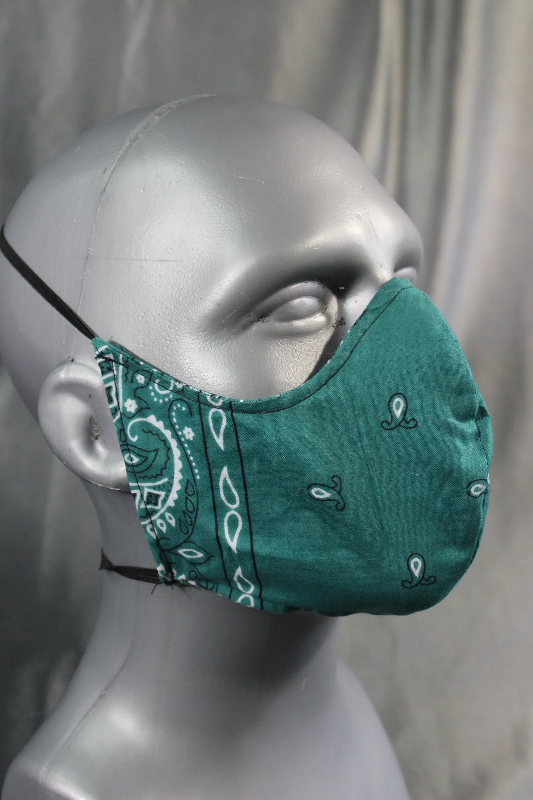 100% Cotton Bandana Facemask with Filter Pouch