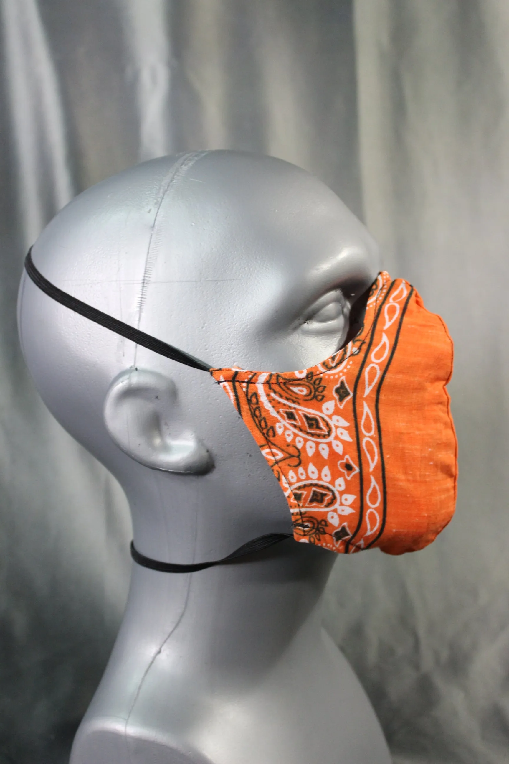 100% Cotton Bandana Facemask with Filter Pouch