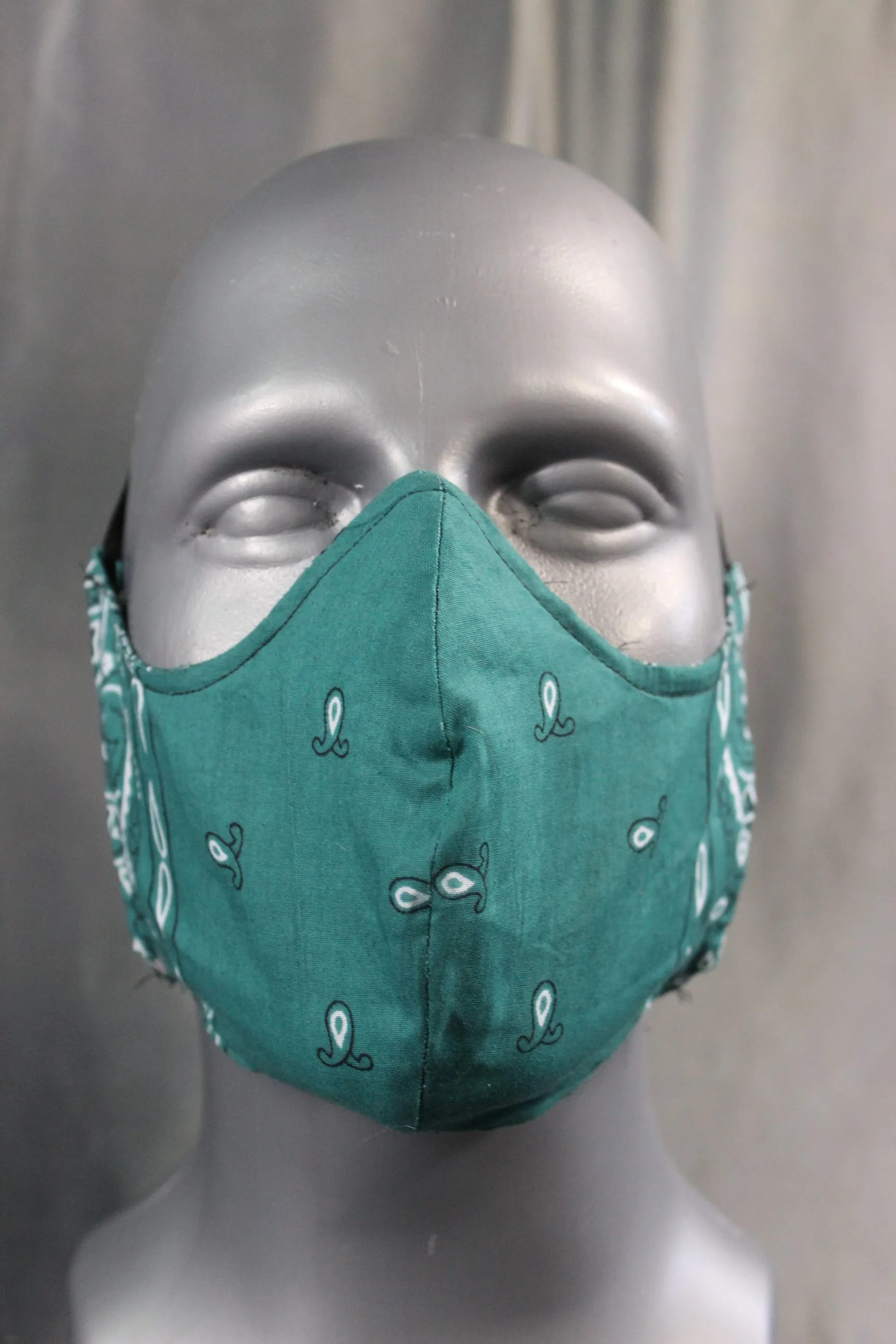 100% Cotton Bandana Facemask with Filter Pouch