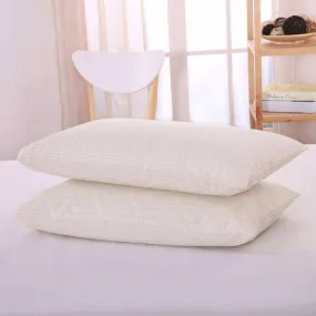 2 Beige Earthing Emf Shielding Pillow Cases