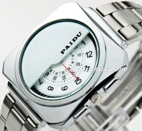 2016 Paidu Brand Men Full Stainless Steel Digital Pointer Unique Design Precision Invented Male Business Military Sports Watches