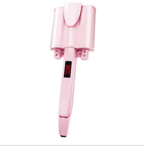 26mm with LCD Hair Ceramic Curling Three Tube Iron Deep Wave Water Ripple Egg Roll Stick AZ11325