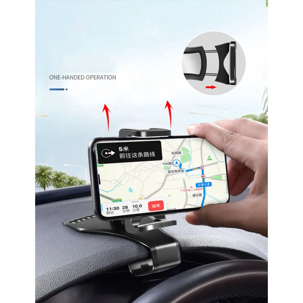 3 in 1 Car GPS Smartphone Holder: Dashboard / Visor Clamp   AC Grid Clip for myPhone Compact - Black
