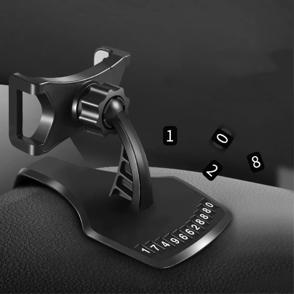 3 in 1 Car GPS Smartphone Holder: Dashboard / Visor Clamp   AC Grid Clip for myPhone Compact - Black
