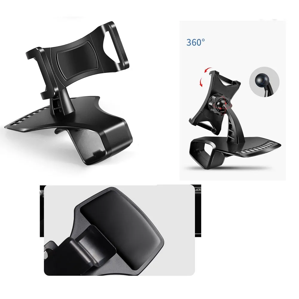 3 in 1 Car GPS Smartphone Holder: Dashboard / Visor Clamp   AC Grid Clip for myPhone Compact - Black