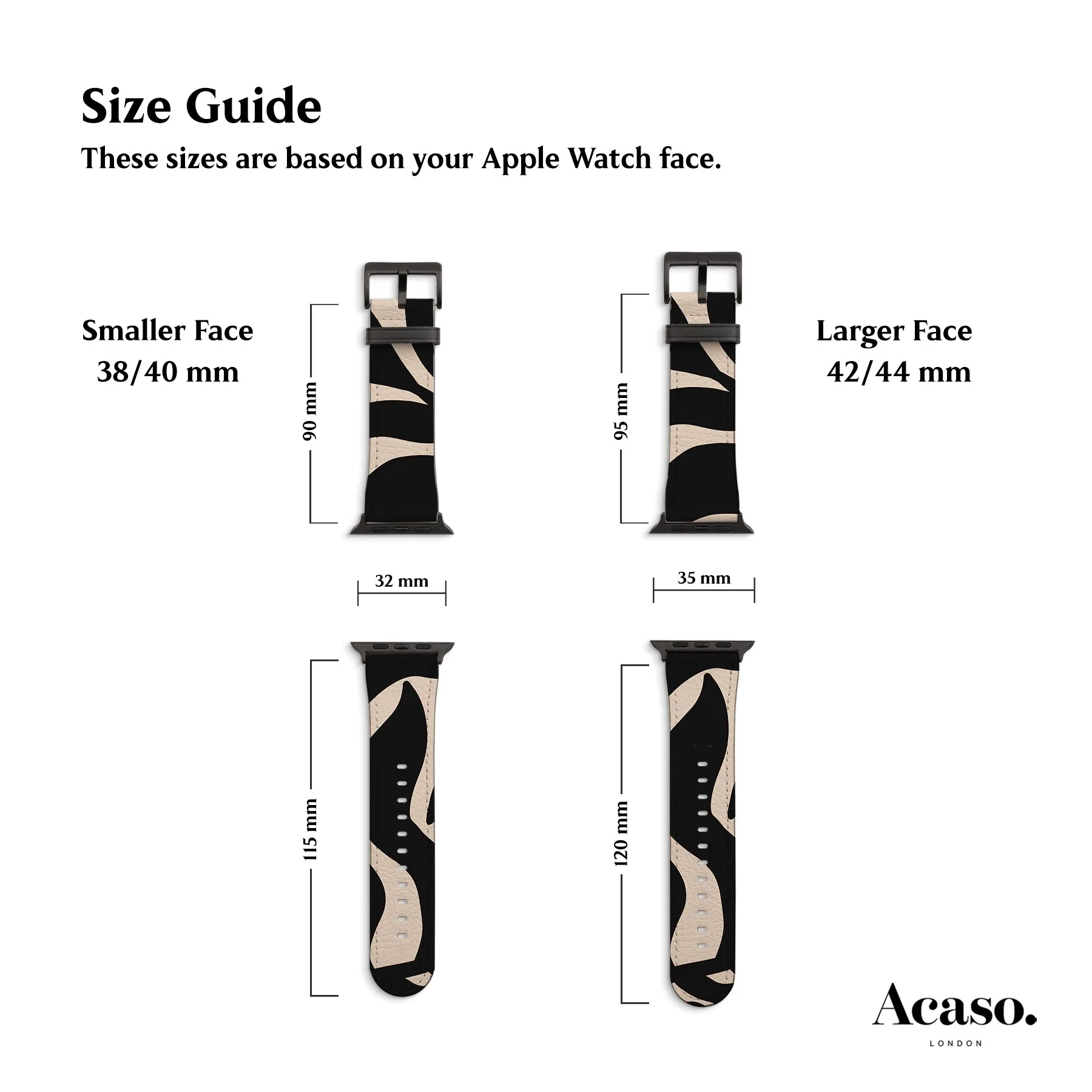 Abstract Leaf Apple Watch Strap