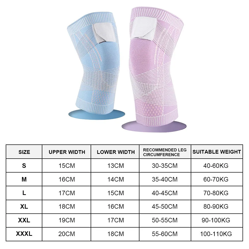 Anyfit 1PC Sports Kneepad 16cm Green Elastic Fitness Gear Knee Cushioning Padding Equipment Brace Protector