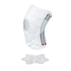 Anyfit 1PC Sports Kneepad 41-49cm White Universal Elastic Fitness Gear Knee Cushioning Padding Equipment Brace Protector