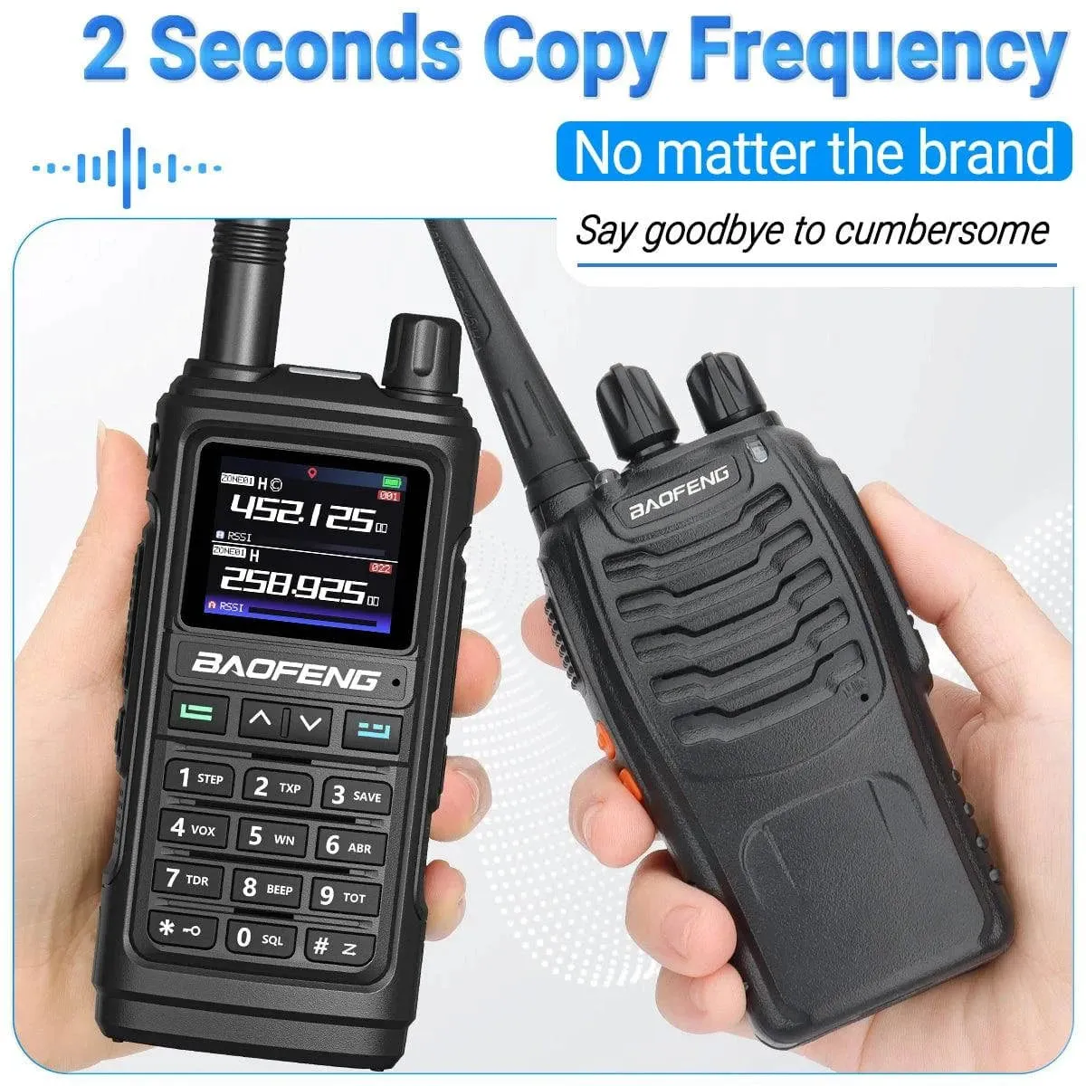 Baofeng UV-17 PRO GPS Air Band Walkie Talkie 999CH Wireless Copy Frequency NOAA Six Bands Amateur Ham Two Way Radio for Hunting