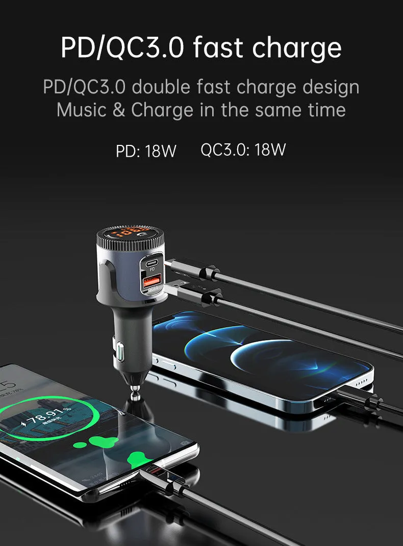 Bc72 Car  Fast  Charging  Head PD Charger QC 3.0