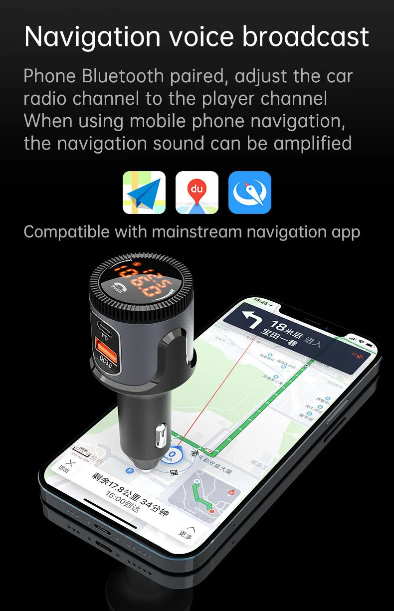 Bc72 Car  Fast  Charging  Head PD Charger QC 3.0
