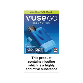 Blue Blue Raspberry Vuse Go Reload 1000 Kit