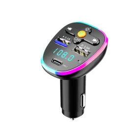 Bluetooth Fm Transmitter Car Mp3 Tf/u Disk Player Led Backlight