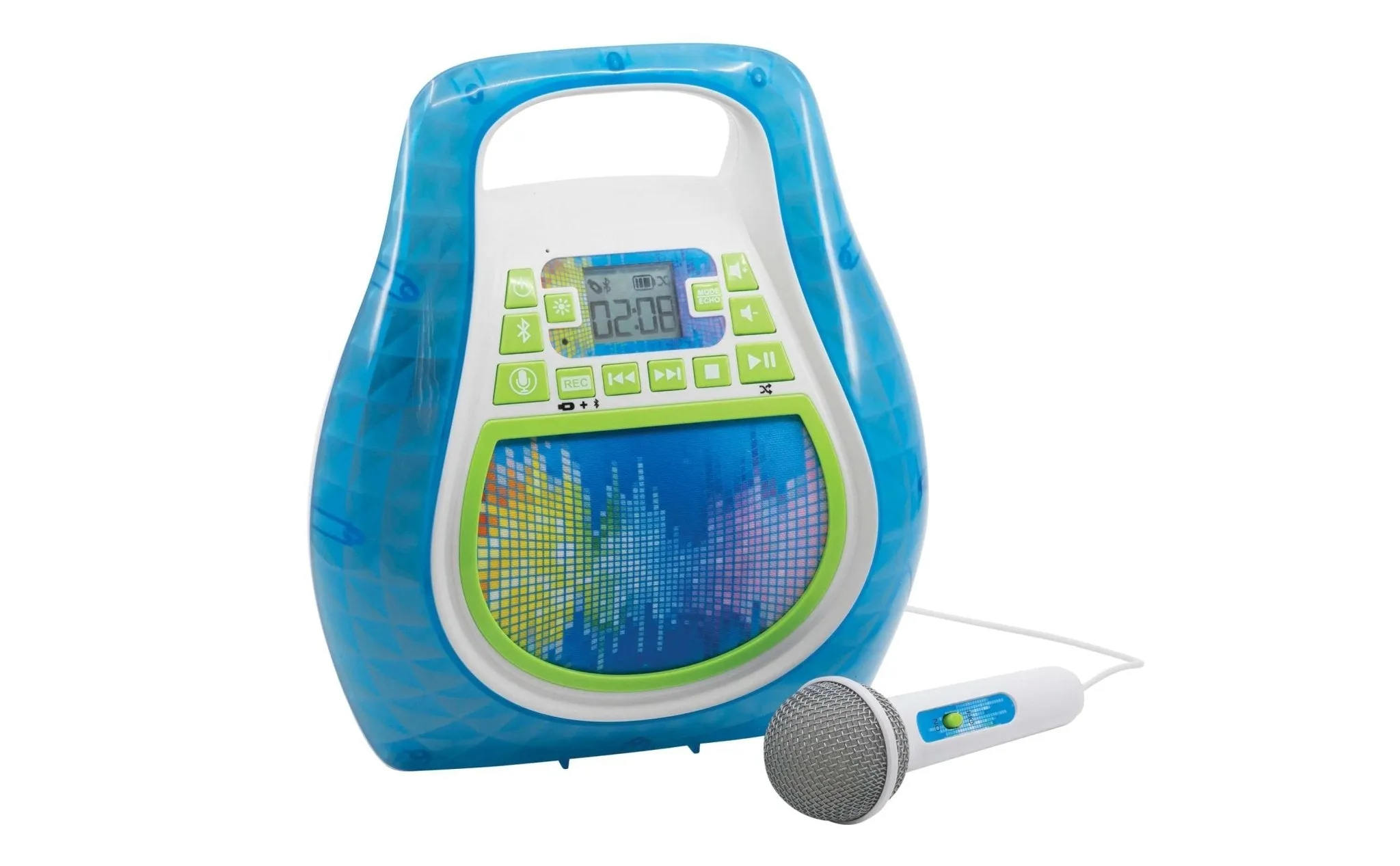 Bluetooth Karaoke Machine for Kids - Blue