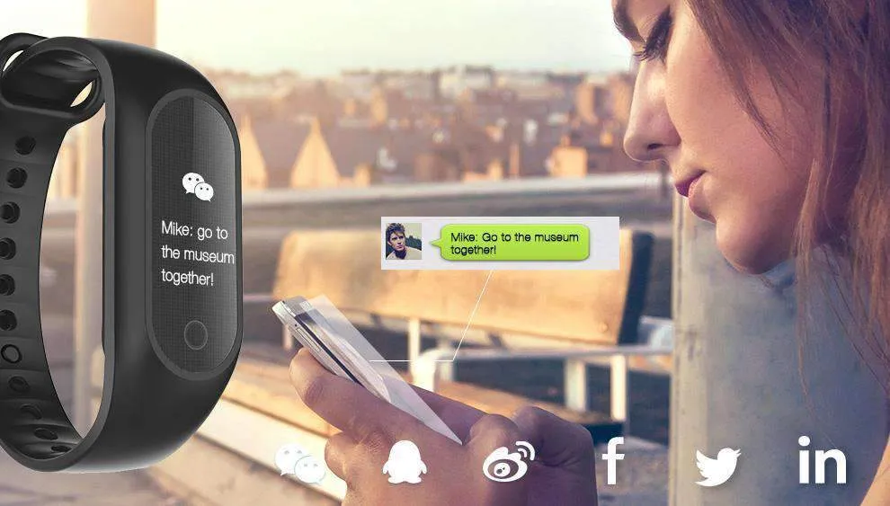 Bozlun B15S smart band fitness tracker.