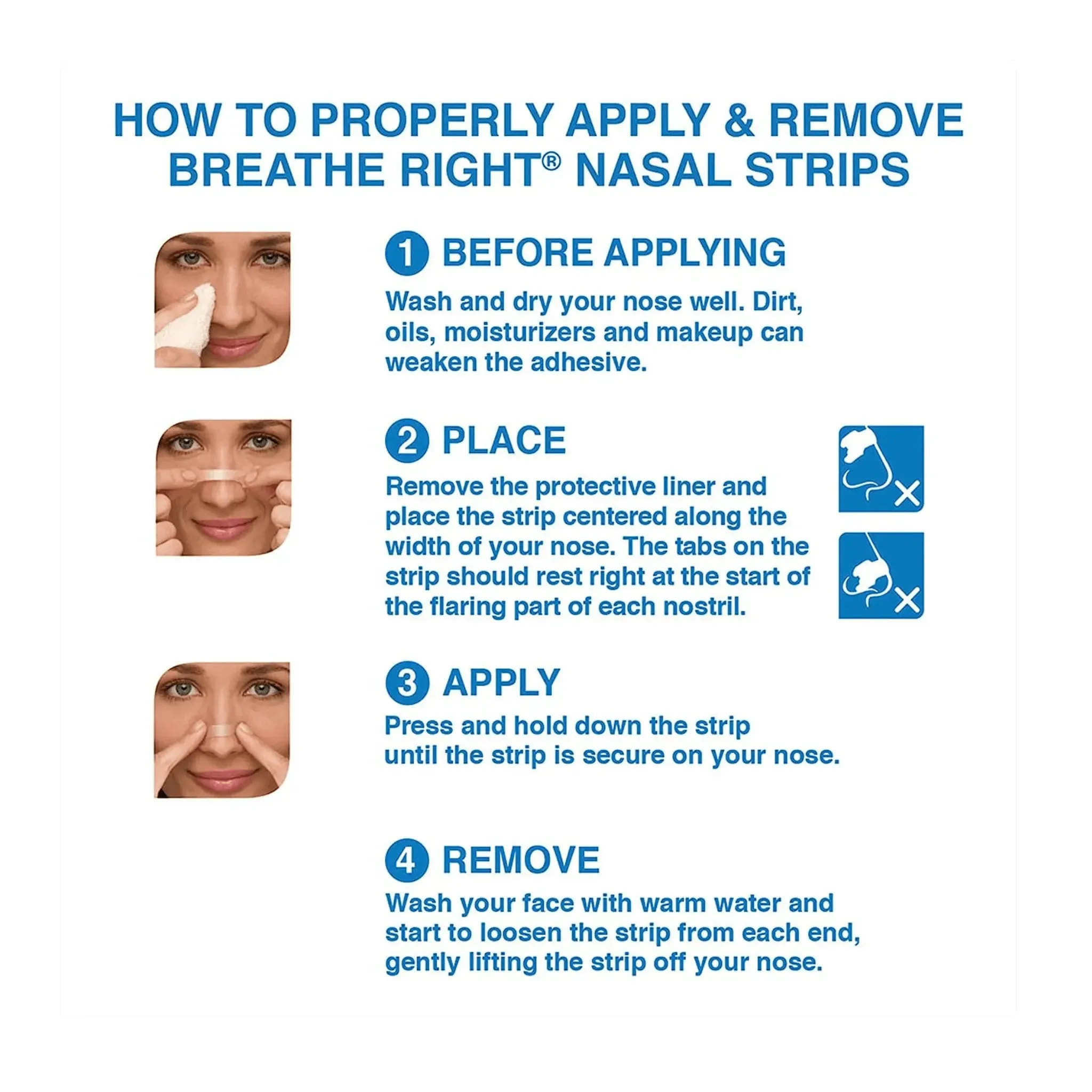 Breathe Right Clear Large 10 Nasal Strips