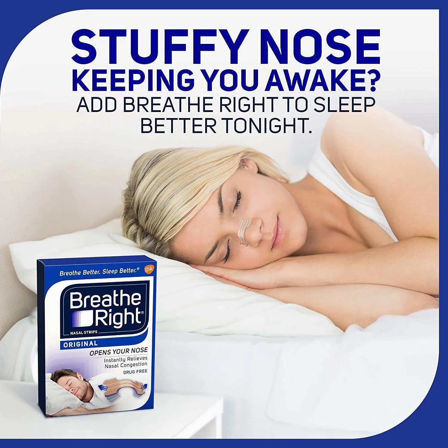 Breathe Right Nasal Strips Original Tan Small/Medium 30 Each