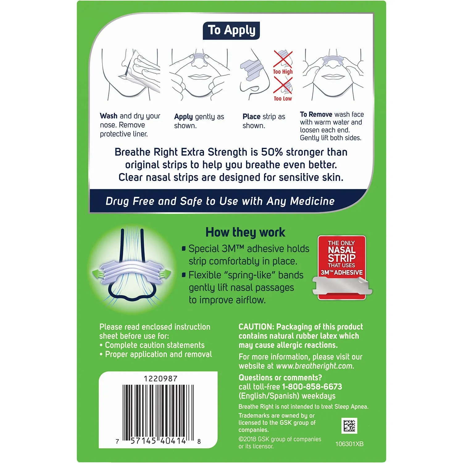 Breathe Right Nasal Strips to Stop Snoring, Drug-Free Extra Clear (72 ct.)