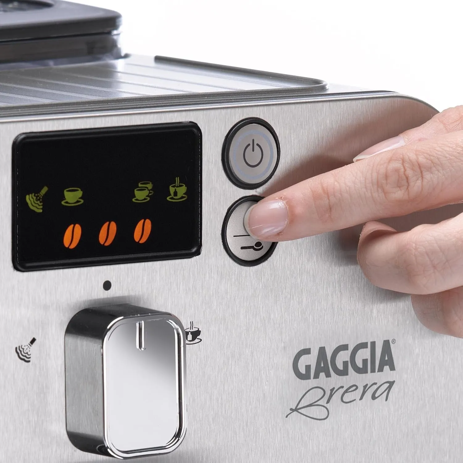 Brera Super-Automatic Espresso Machine, Small, Black, 40 Fl Oz