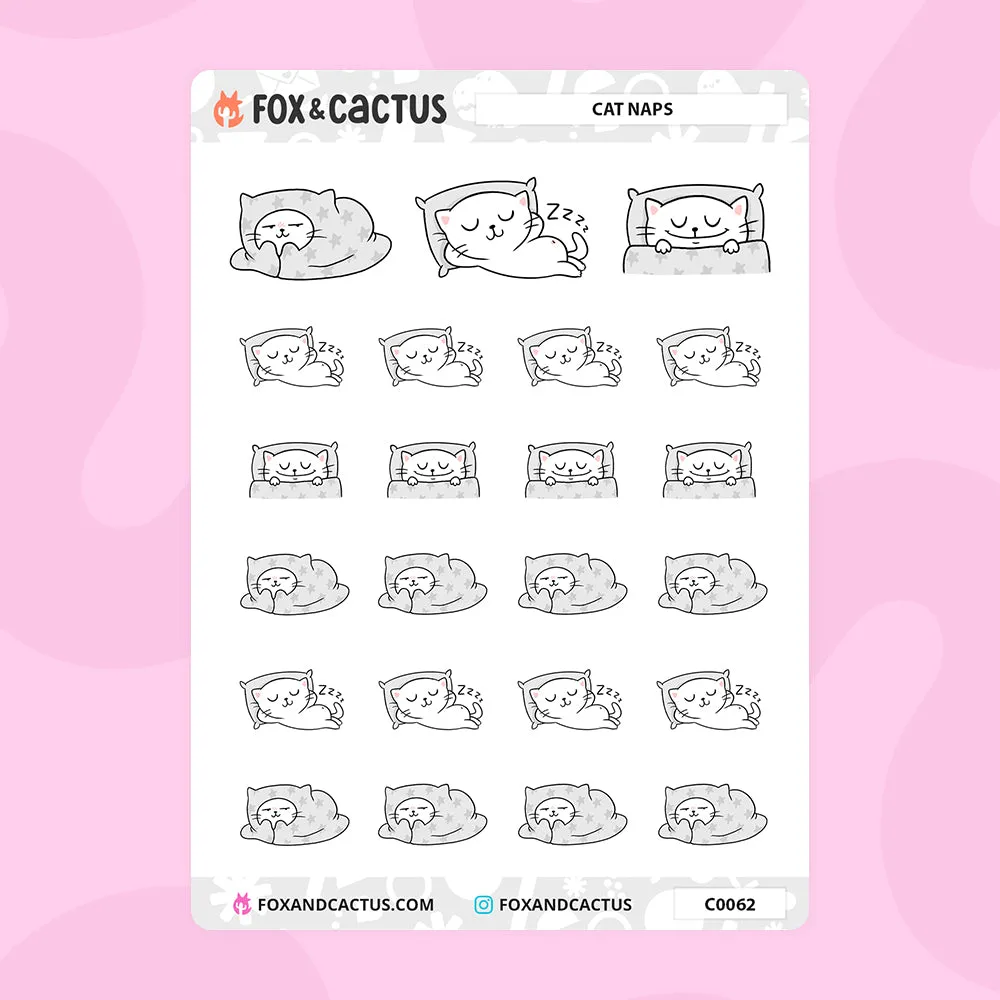 Cat Nap Stickers