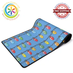 Christmas Lights Large Gaming Mouse Pad