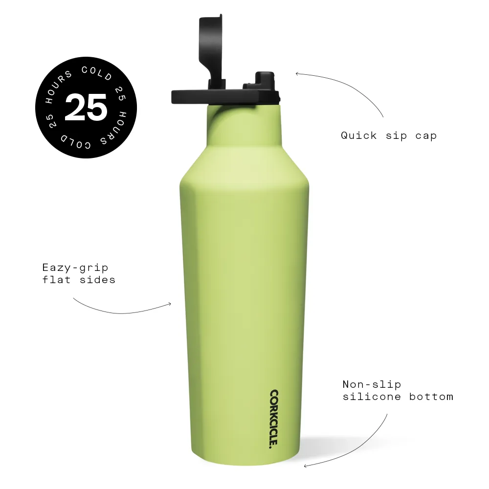 Corkcicle 20 oz Sport Canteen-Neon Lights Citron