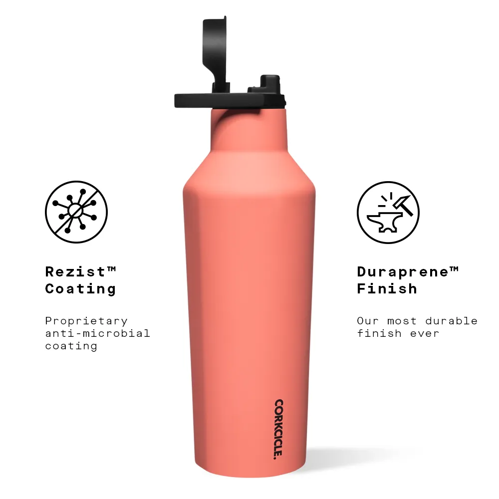 Corkcicle 20 oz Sport Canteen-Neon Lights Coral