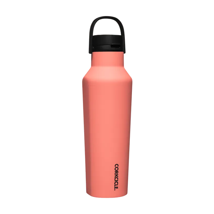 Corkcicle 20 oz Sport Canteen-Neon Lights Coral