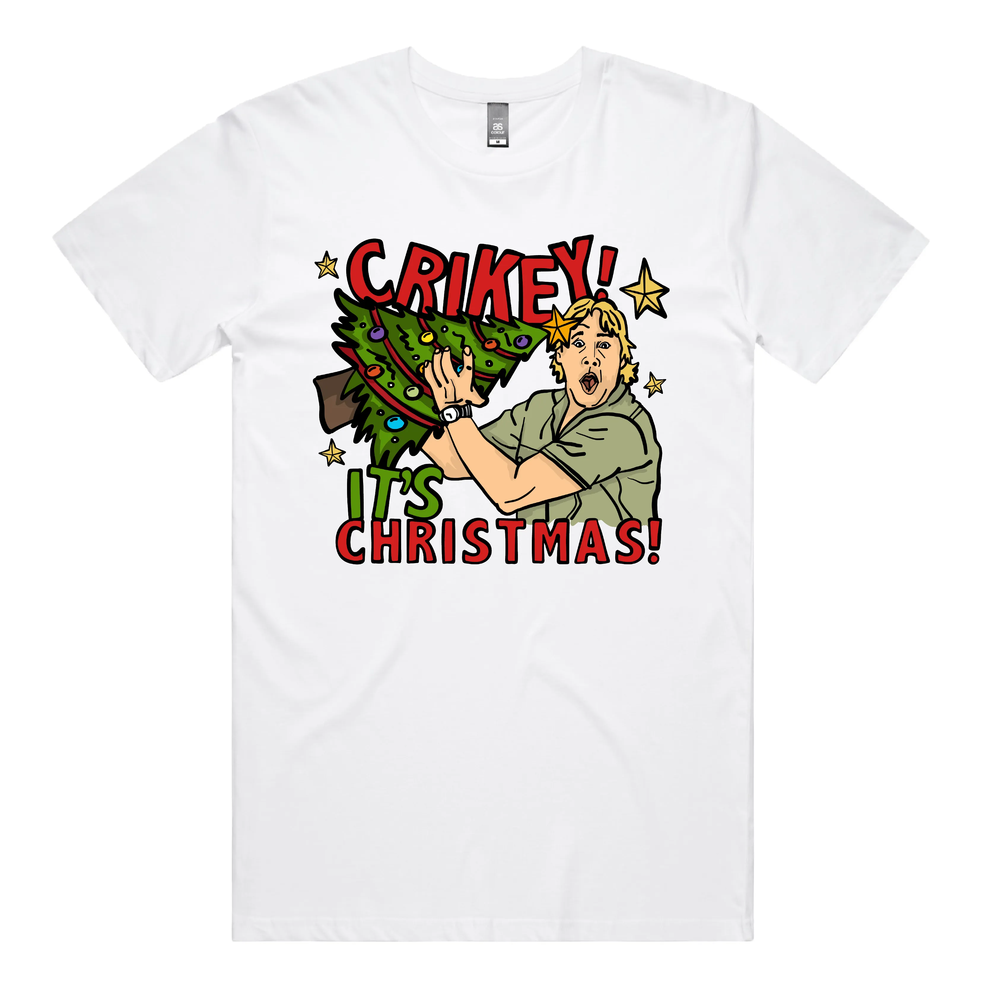 Crikey It’s Christmas 🐊🎄 - Men's T Shirt
