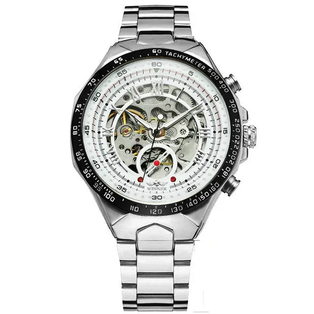 Designer Men Watches Automatic Mechanical WINNER Stainless Steel Watch Montre Certus Homme