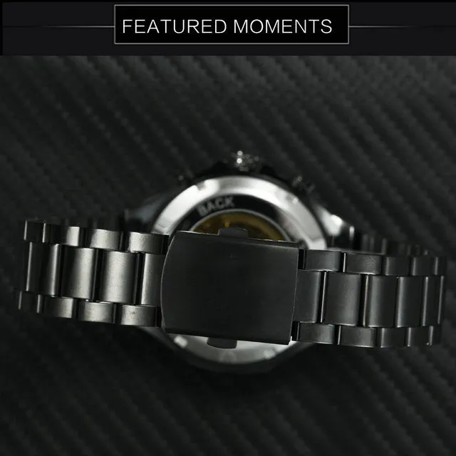 Designer Men Watches Automatic Mechanical WINNER Stainless Steel Watch Montre Certus Homme