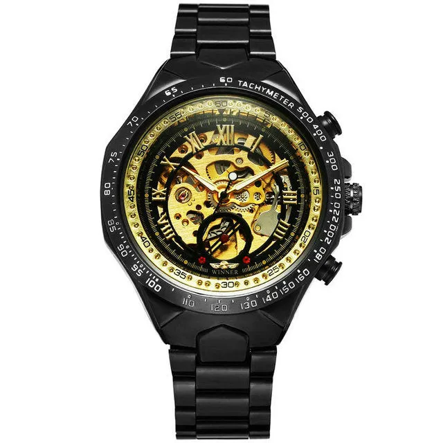 Designer Men Watches Automatic Mechanical WINNER Stainless Steel Watch Montre Certus Homme