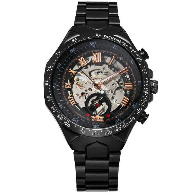 Designer Men Watches Automatic Mechanical WINNER Stainless Steel Watch Montre Certus Homme
