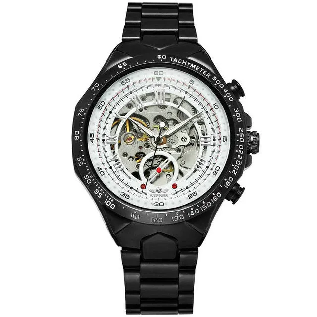 Designer Men Watches Automatic Mechanical WINNER Stainless Steel Watch Montre Certus Homme