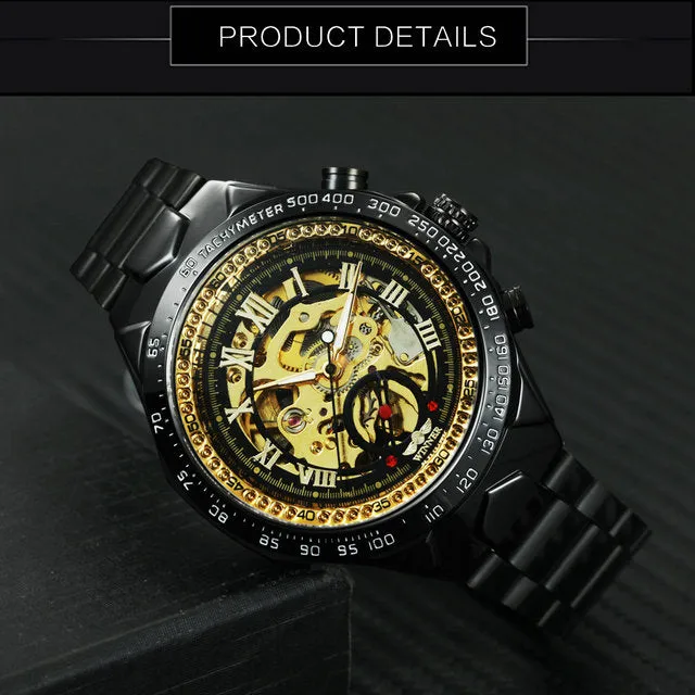 Designer Men Watches Automatic Mechanical WINNER Stainless Steel Watch Montre Certus Homme