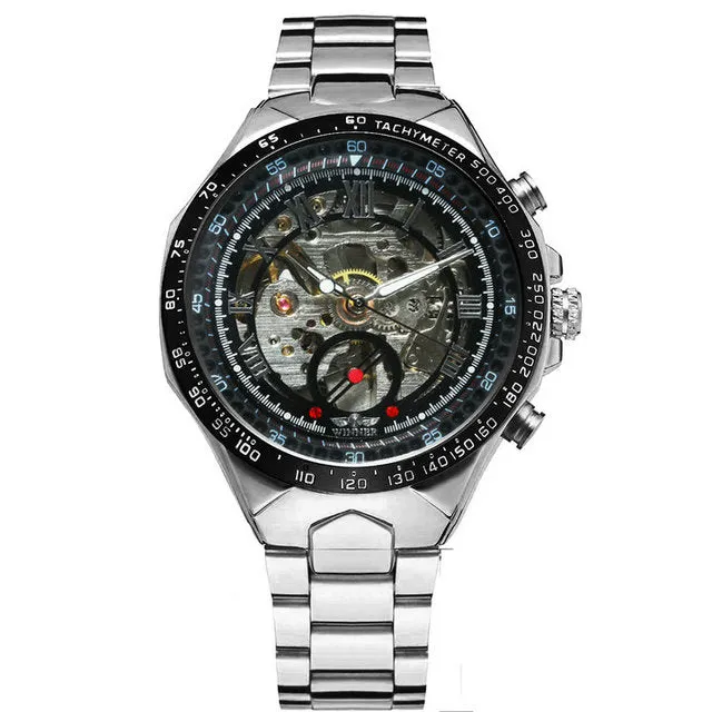Designer Men Watches Automatic Mechanical WINNER Stainless Steel Watch Montre Certus Homme