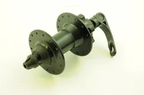 DISC 6 BOLT HUB FRONT WHEEL ALUMINIUM HUB SEALED BEARINGS 28 SPOKE BLACK