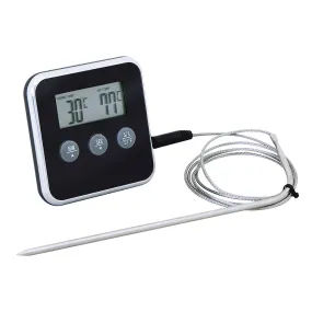 Eddingtons Digital Kitchen Timer With Meat Thermometer Probe