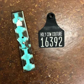 Embossed Leather Apple Watch Band - Small #16392