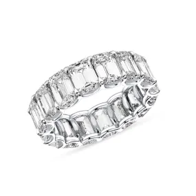 Emerald Cut Diamond Eternity Band