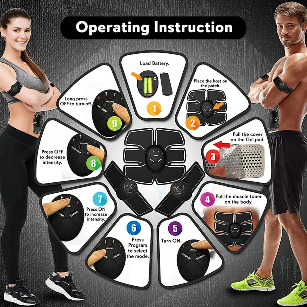 EMS Hip Muscle Stimulator Fitness Lifting Buttock Abdominal Trainer
