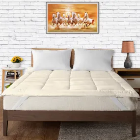 EVERDECOR Soft 1000 GSM Mattress Padding/Topper for Comfortable Sleep beige (60x72inch)