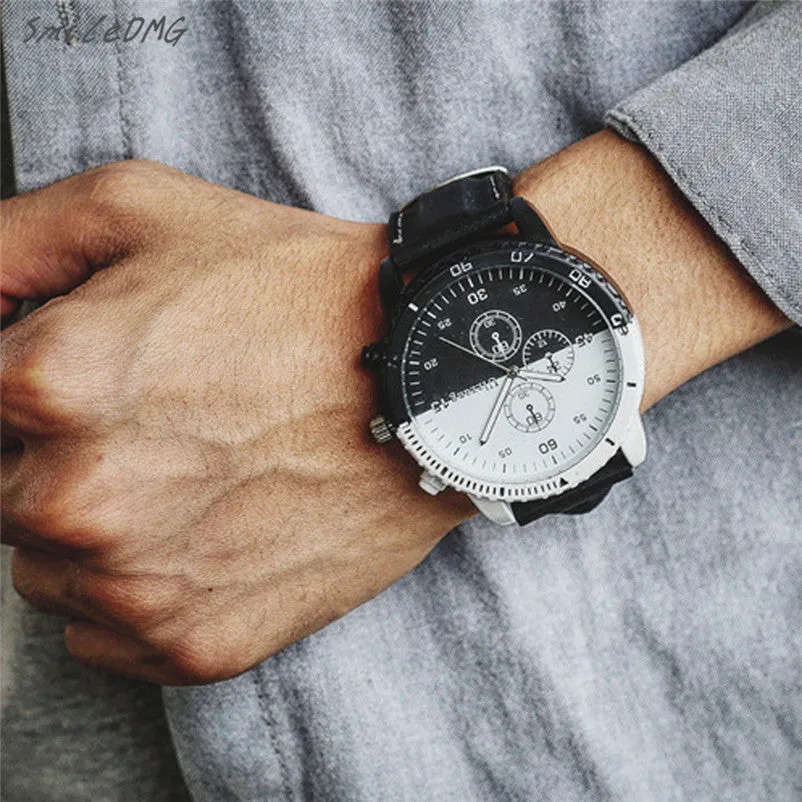 Fashion Personality Creative Movement Large Dial Tide Watch Men 's Watches High Qulity Hot Sale Wholesale Free Shipping,J 26