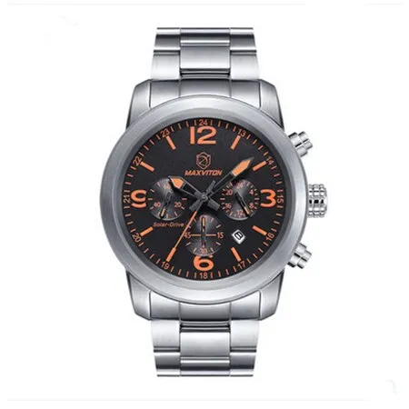 Fashion Sports Watches Special Forces Luminous 100Meters Waterproof Sapphire Glass Solar Movement Steel Men Wrist watch for male