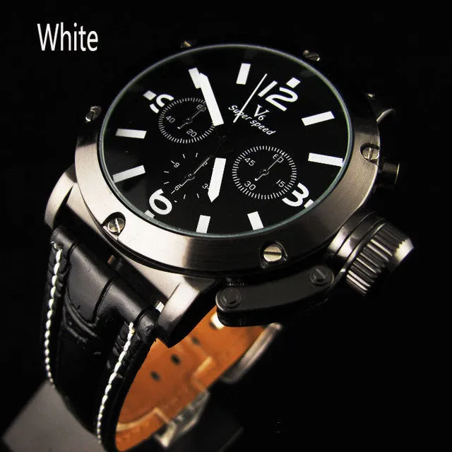Fashion V6 luxury Brand Sport watches Men Military Quartz Wristwatches Hour Relogio Masculino KZ113