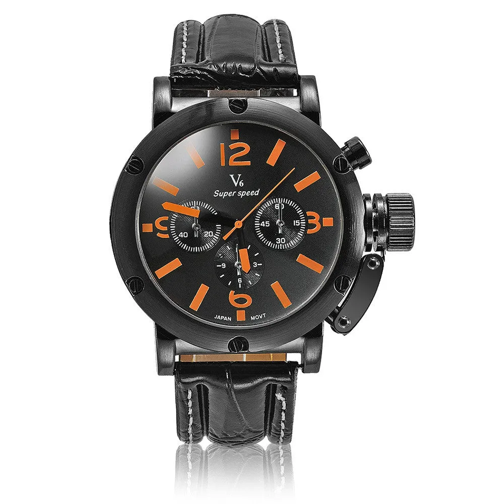 Fashion V6 luxury Brand Sport watches Men Military Quartz Wristwatches Hour Relogio Masculino KZ113