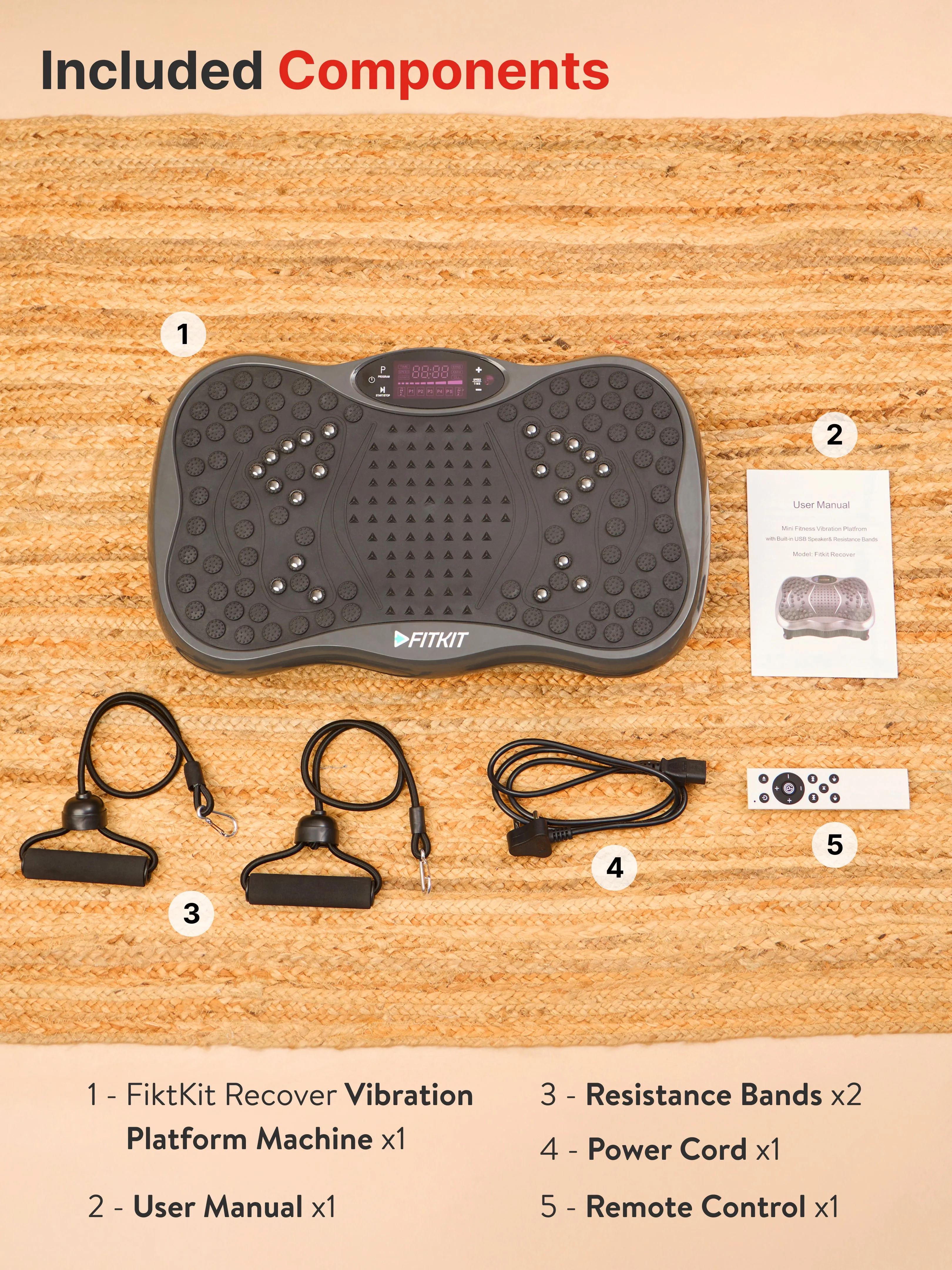 FitkitRecover Vibration Plate Massager